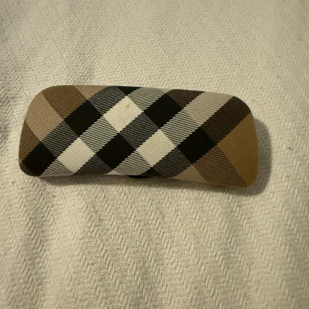 Burberry Checkered Eyeglass Case